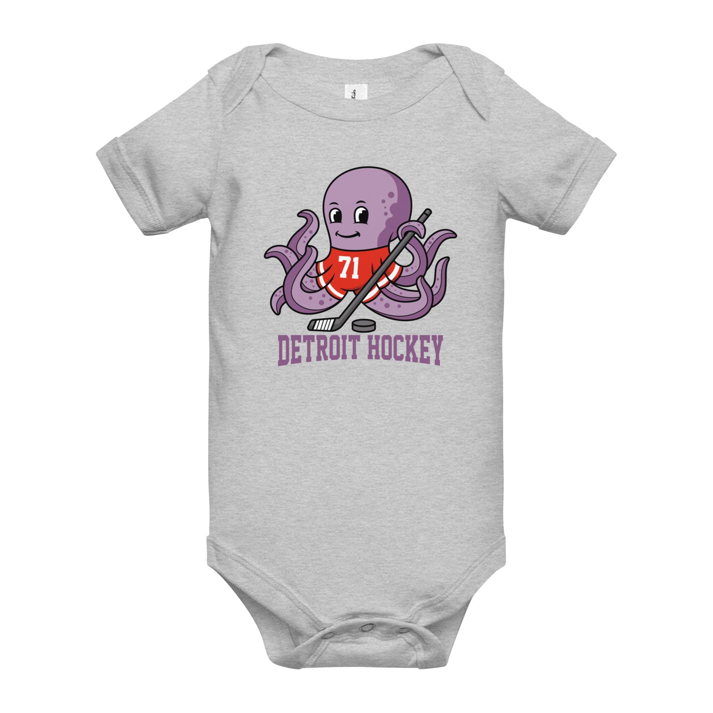 Detroit Hockey Baby short sleeve one piece