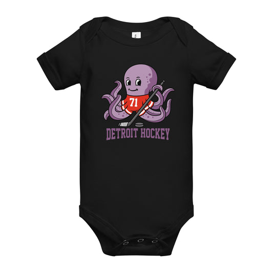 Detroit Hockey Baby short sleeve one piece