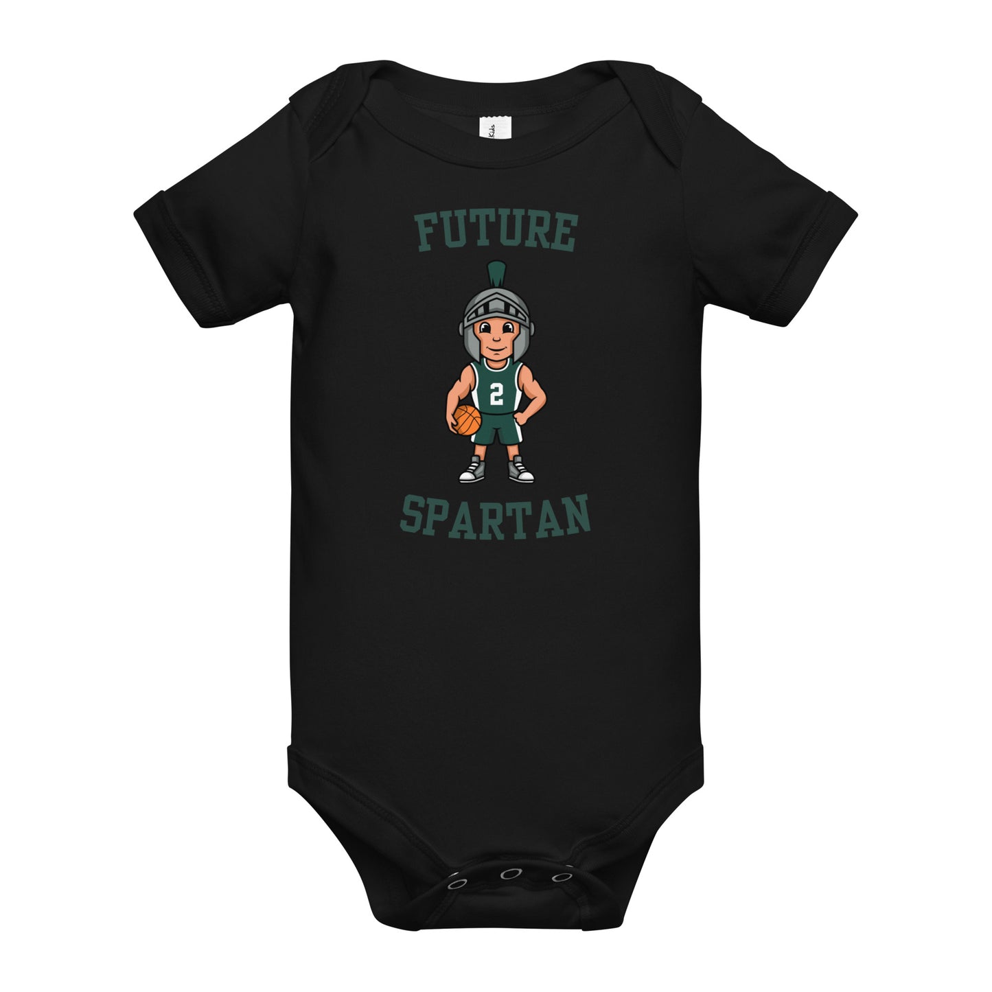 Future Spartan Baby short sleeve one piece