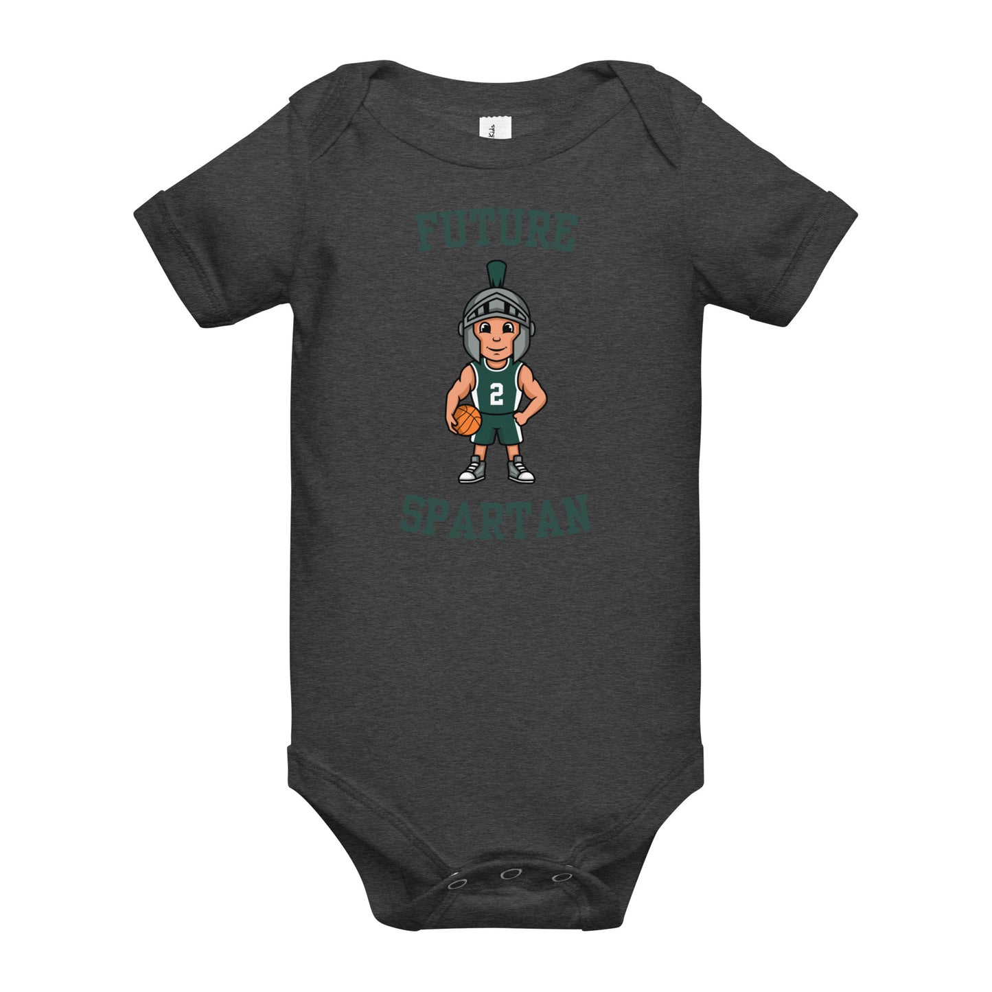 Future Spartan Baby short sleeve one piece