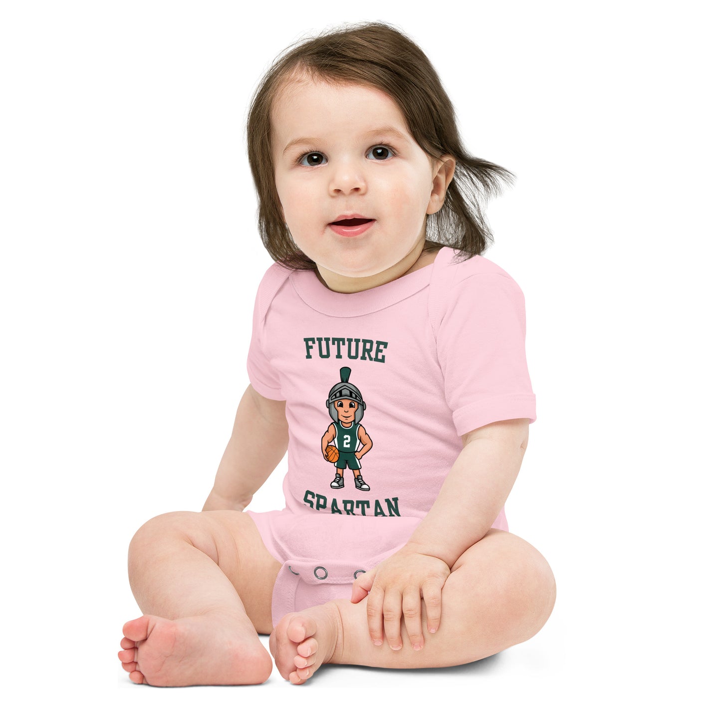 Future Spartan Baby short sleeve one piece