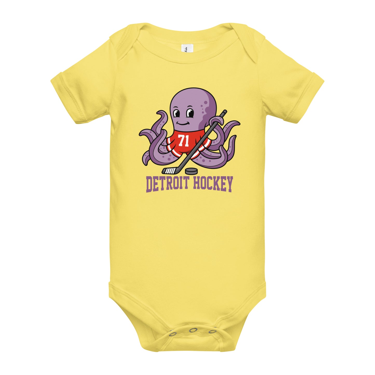 Detroit Hockey Baby short sleeve one piece