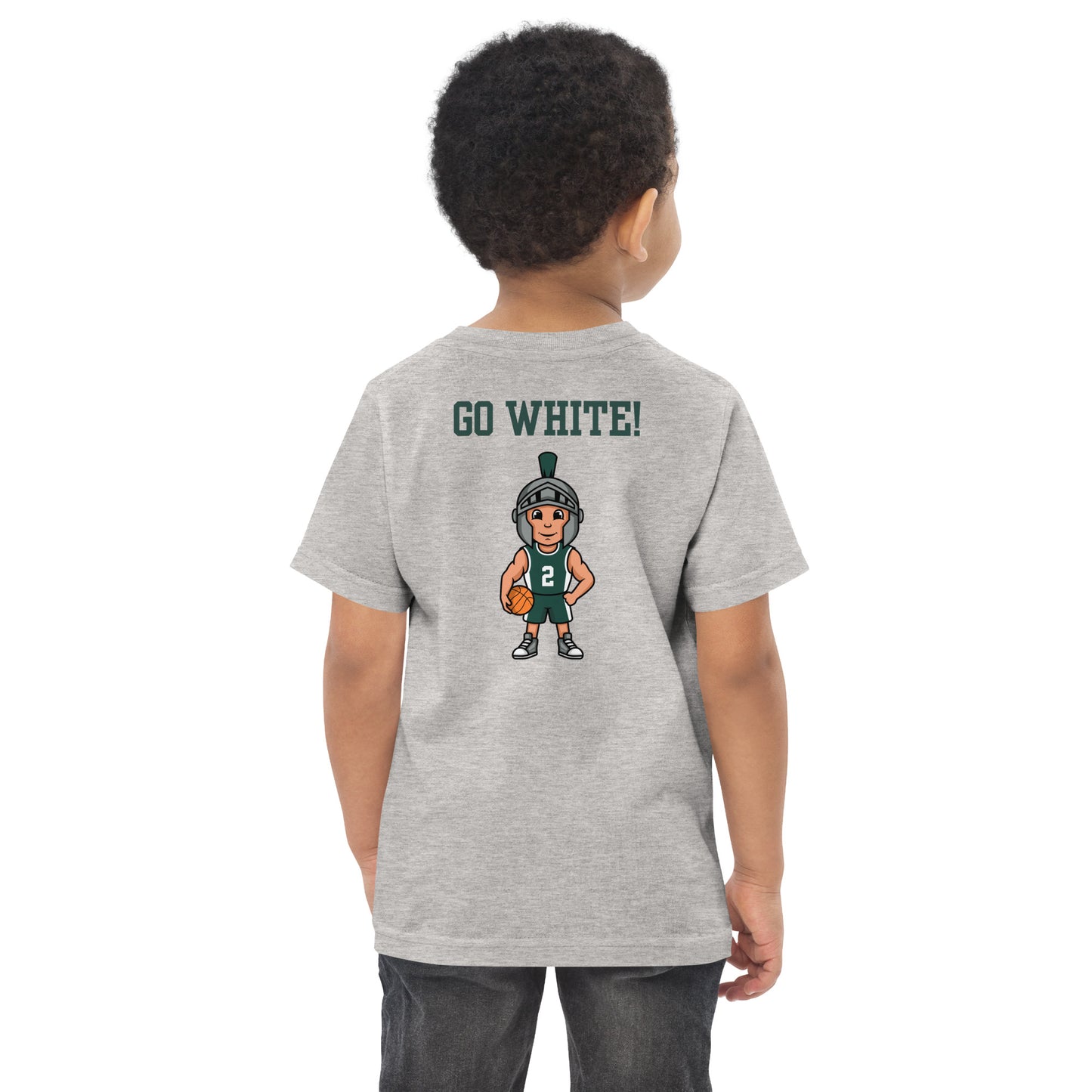 Go Green Go White Toddler jersey t-shirt