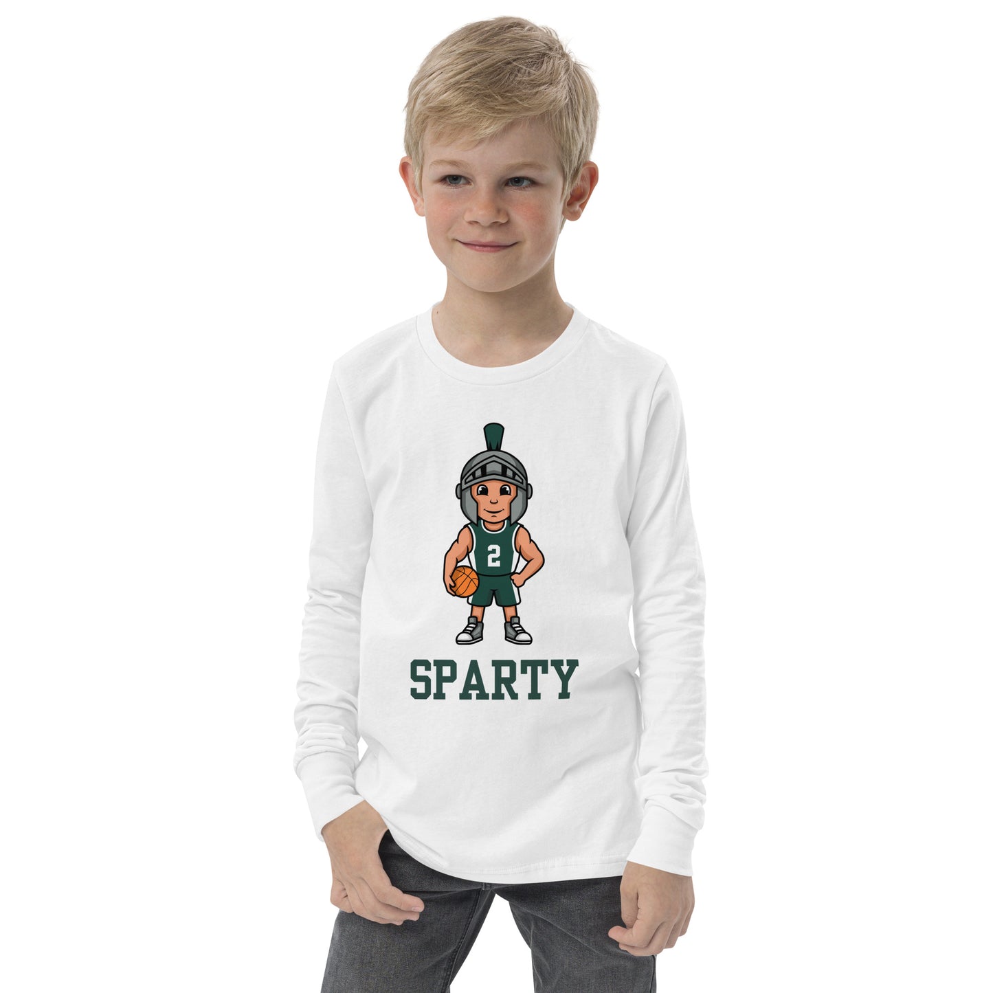 Sparty Youth long sleeve tee